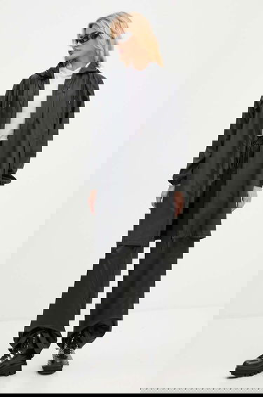 Cargo nohavice Rains Cargo Rain Pants Wide, High Waist Čierna | 18990.84, 4