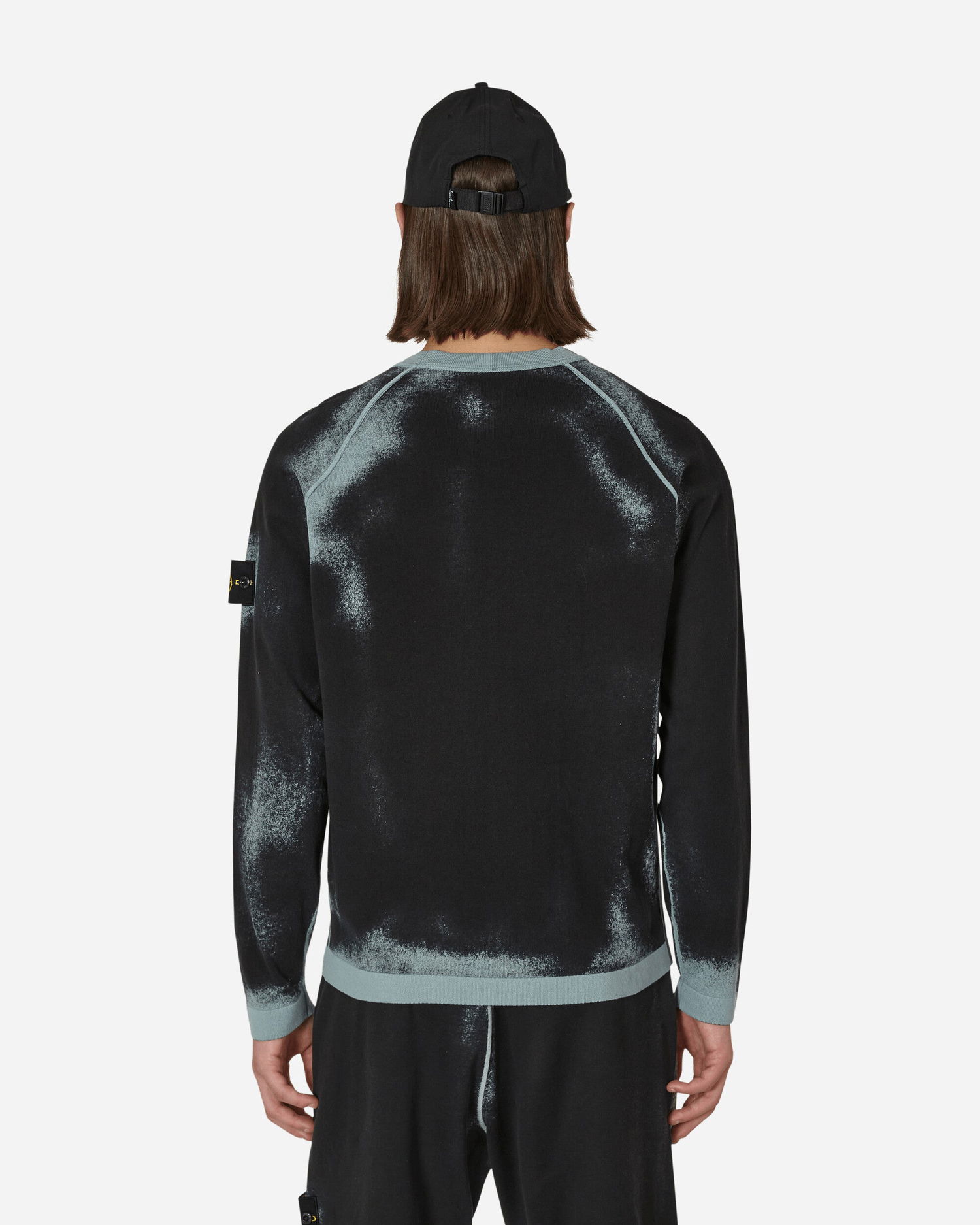 Sveter Stone Island Hand Sprayed Airbrush Treatment Crewneck Sweater Čierna | MO7815525D9 V0041, 1