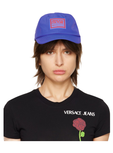 Šiltovka Versace Jeans Couture Piece Number Cap Modrá | E74VAZK15EZS574