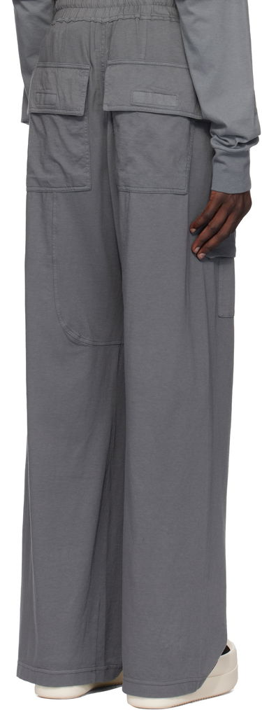 Cargo nohavice Rick Owens Rick Owens DRKSHDW Porterville Creatch Wide Drawstring Cargo Pants Šedá | DU02D2394 RN, 2