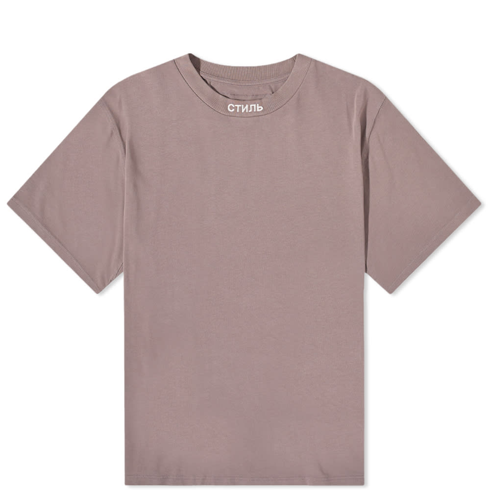 Tričko HERON PRESTON CTNMB Collar Logo Tee Šedá | HMAA034F22JER0010901, 0