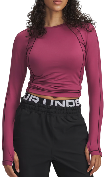 Tričko Under Armour ColdGear Textured Crew Long-Sleeve Top Vínová | 6003999-659, 0