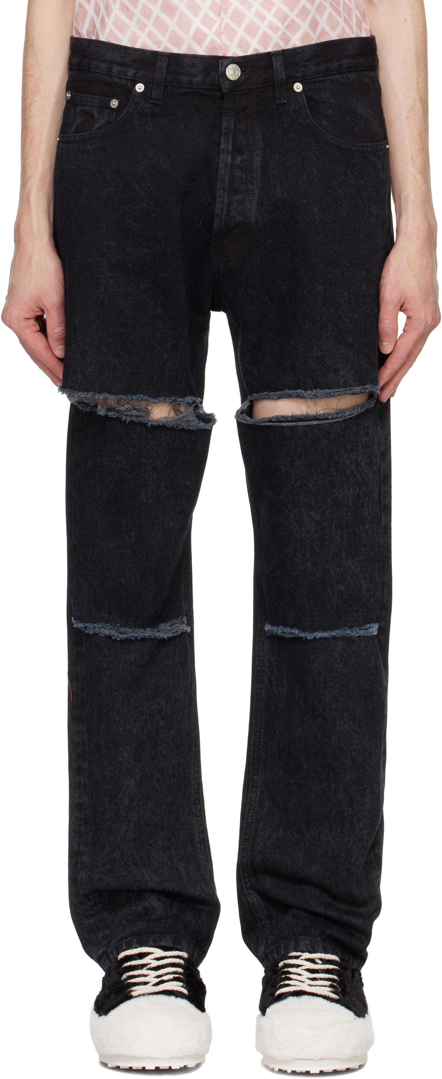 Džínsy Marni Marble-Dyed Jeans Čierna | PUJU0092A0 USCV35, 0