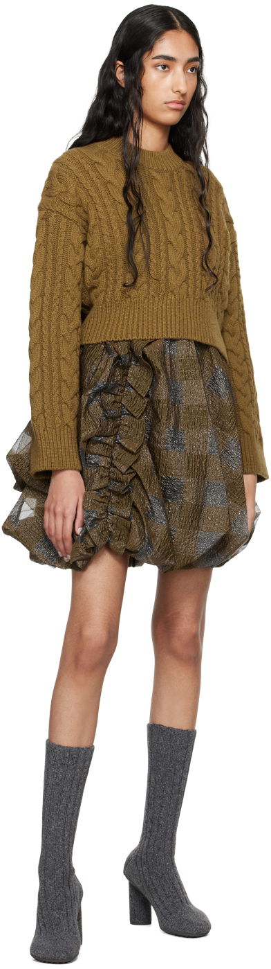 Vibeke Cropped Cable Knit Sweater