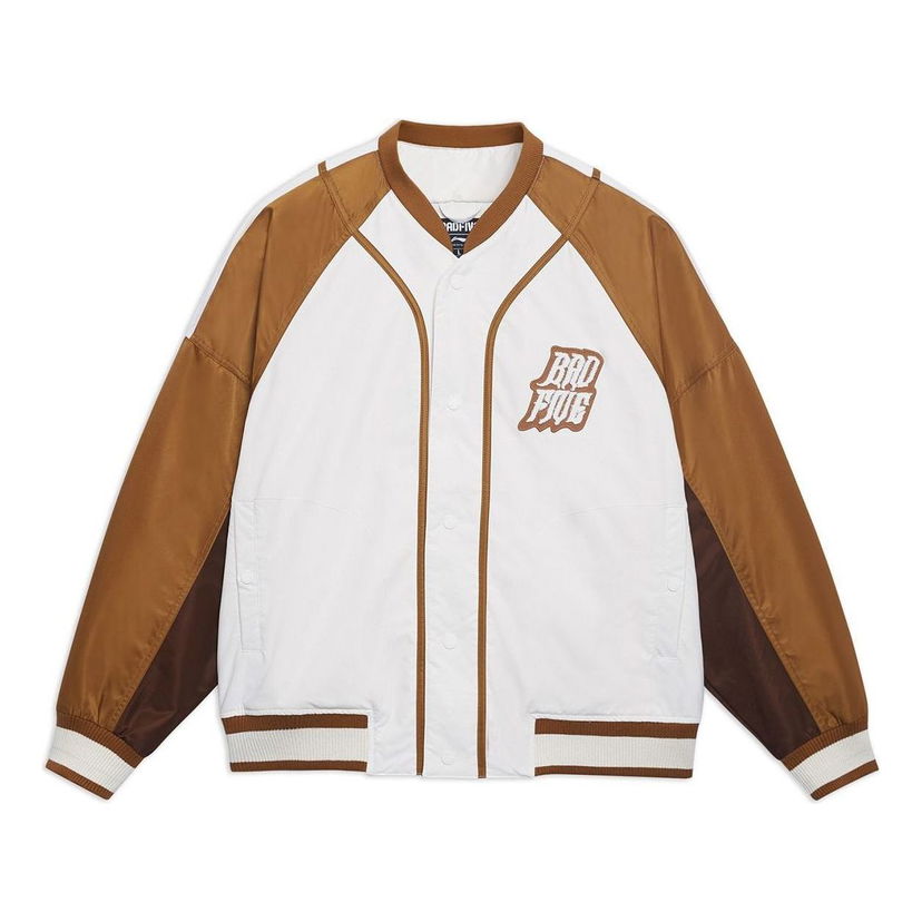 Bomber bunda Li-Ning BadFive Graphic Baseball Jacket Biela | AJMT017-4