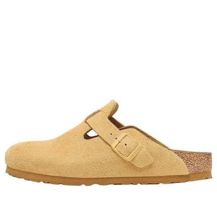 Tenisky a topánky Birkenstock Birkenstock Boston Suede Clogs Béžová | 1027752
