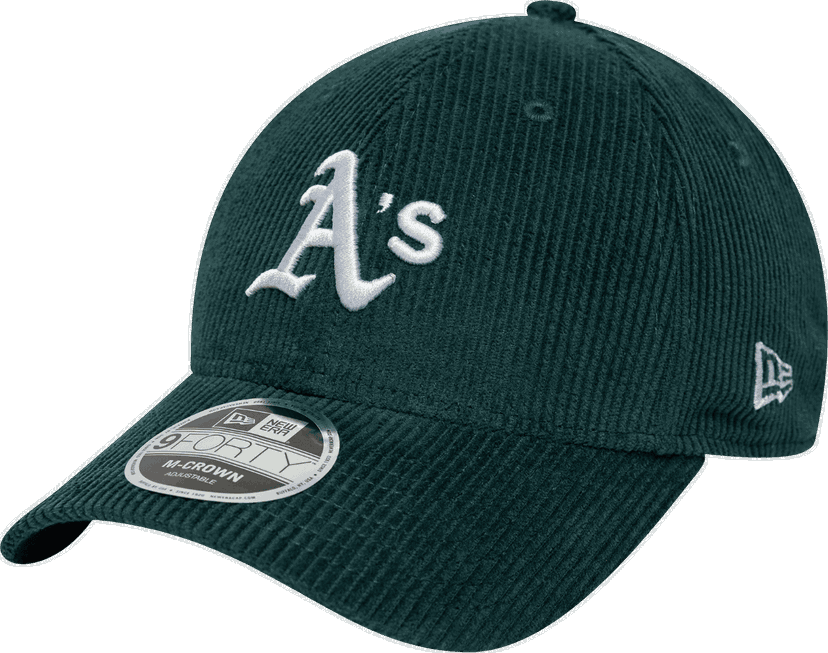Šiltovka New Era Oakland Athletics MLB 9FORTY M-Crown Adjustable Corduroy Baseball Cap Zelené | 60691061-301