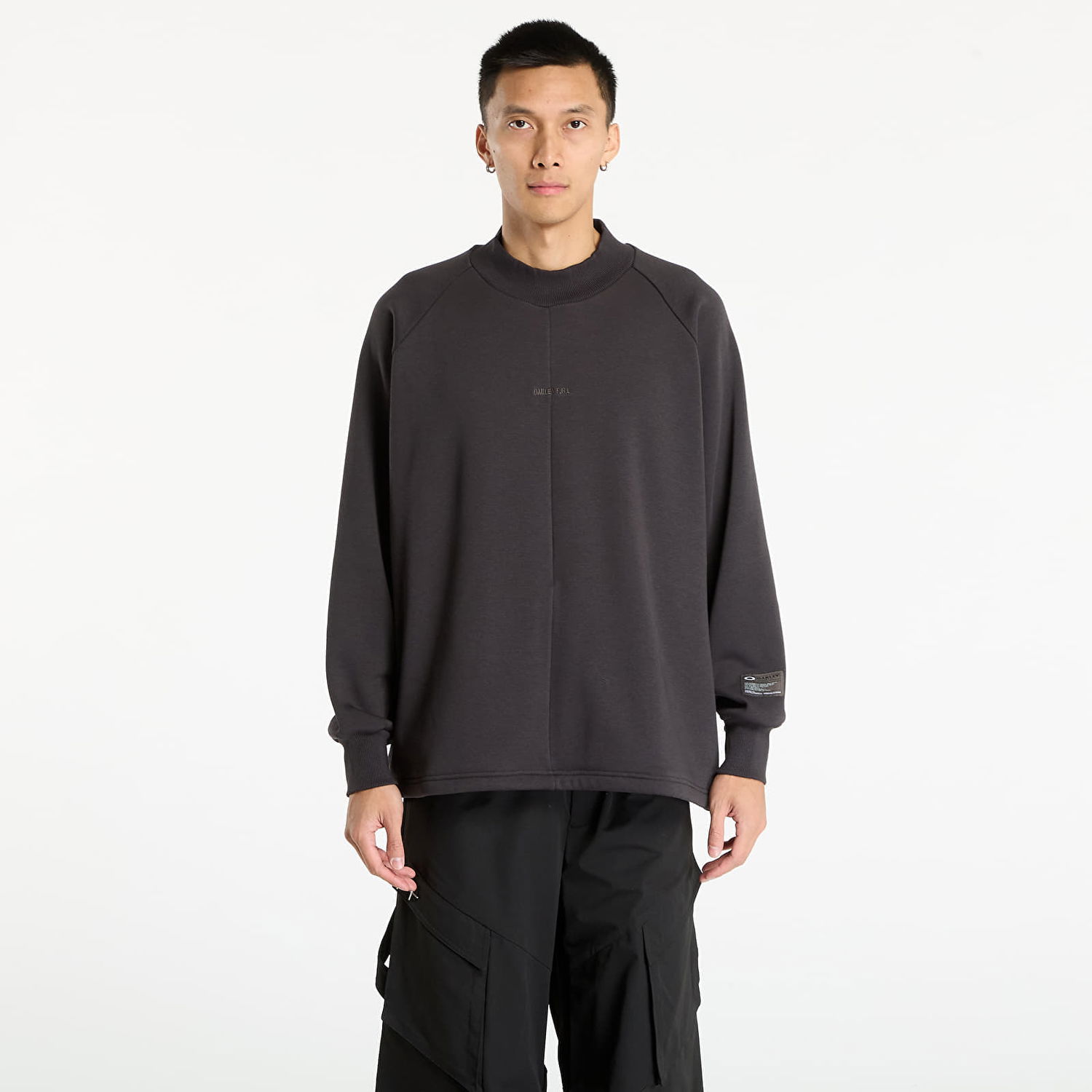 Mikina OAKLEY Oakley Slick Fleece Crew Sweatshirt Čierna | FOA408127-01N, 0