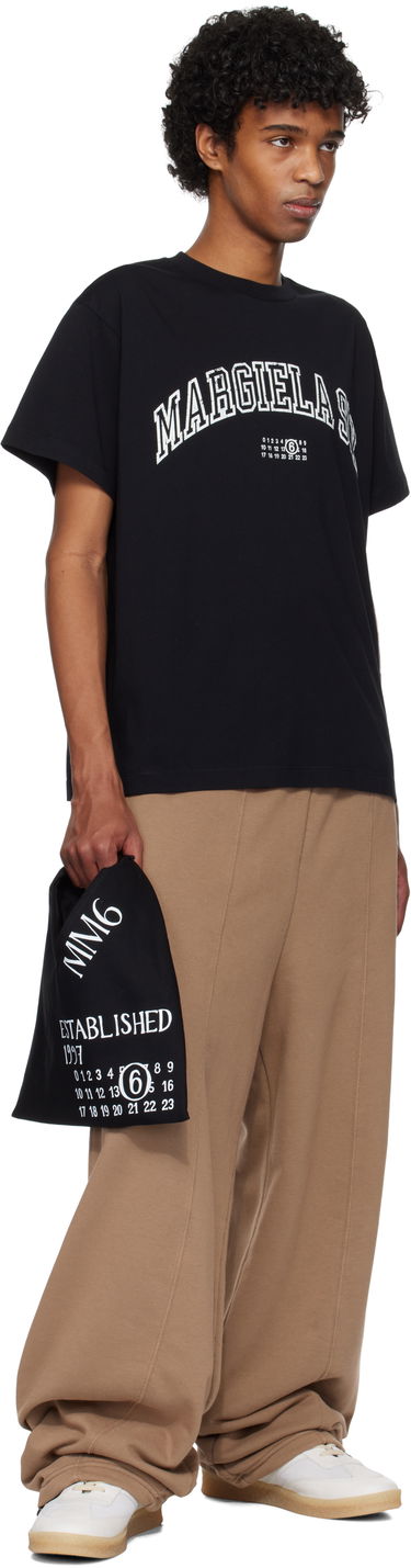 Kabelka Maison Margiela Maison Margiela Mini Jersey Tote 'Established Print' Čierna | SB6WD0013 P7260, 3