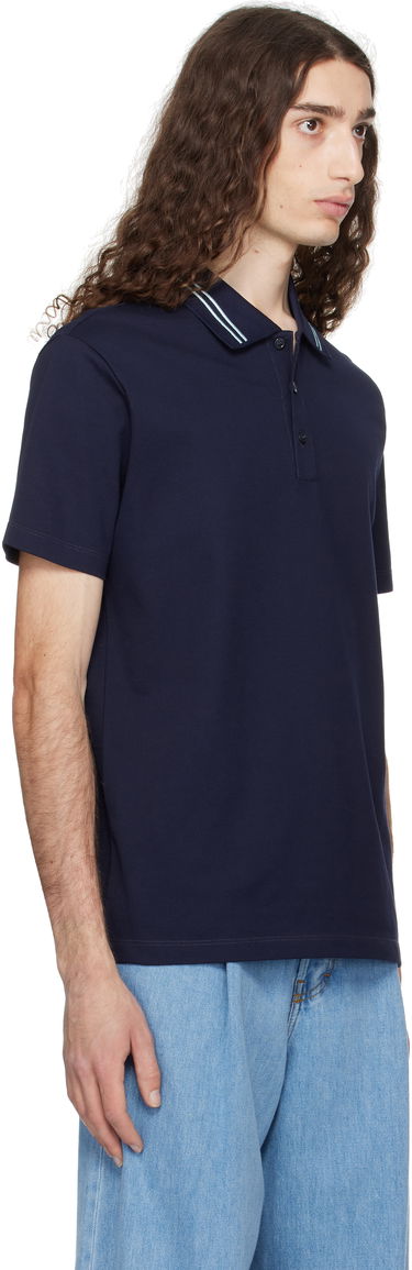 Polo tričko Versace Versace Embroidered Medusa Polo Navy | 1013906_1A13463, 1