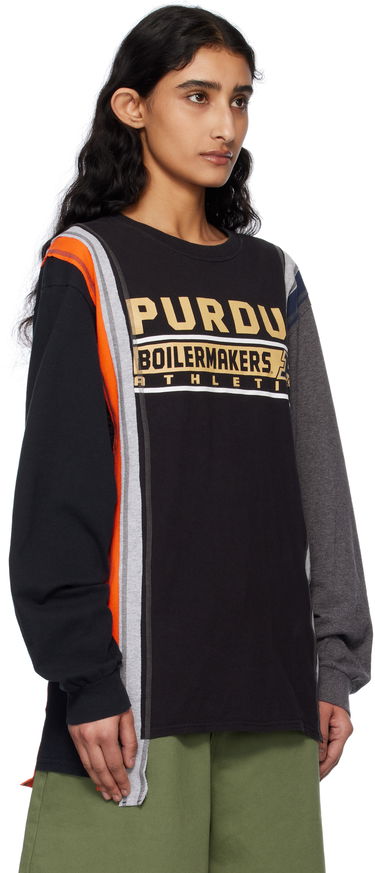 Sveter Needles NEEDLES 7 Cuts College Long Sleeve T-Shirt Čierna | QV409, 1