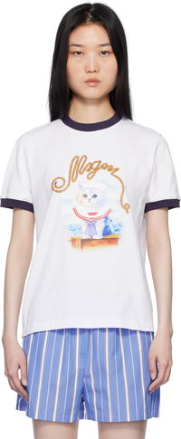 White Graphic Print T-Shirt