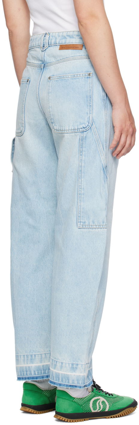 Stella McCartney Wide-Leg Mid-Rise Jeans