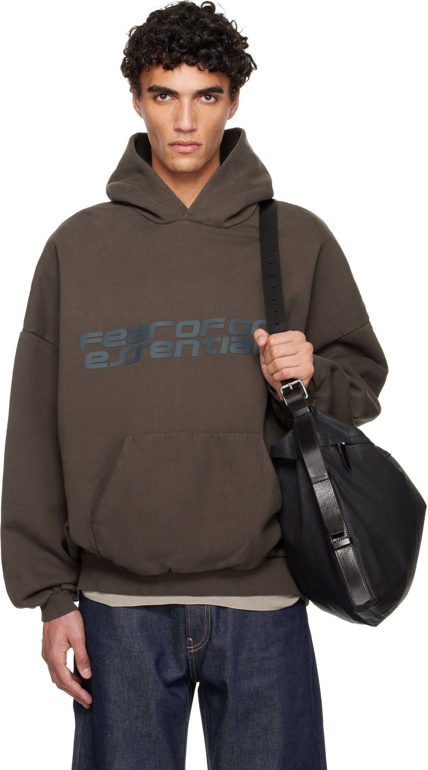 Mikina Fear of God ESSENTIALS Holiday Heavy Fleece 90s Hoodie Hnedá | 192HO256563F, 0