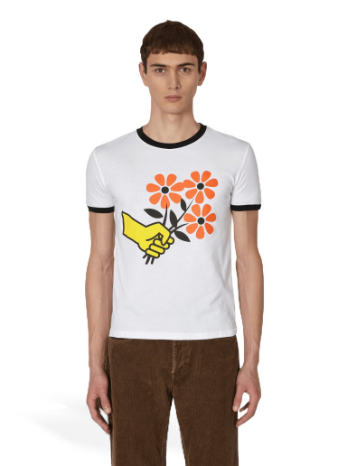 Tričko CORMIO Mazzolino Fiori T-Shirt Biela | CORMAZZOLINOTEE WHITE