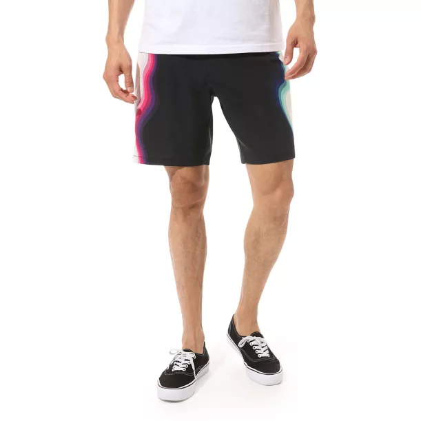 Šortky Vans Warped Sidestrap Boardshorts Čierna | VN0A49QVBLK, 0