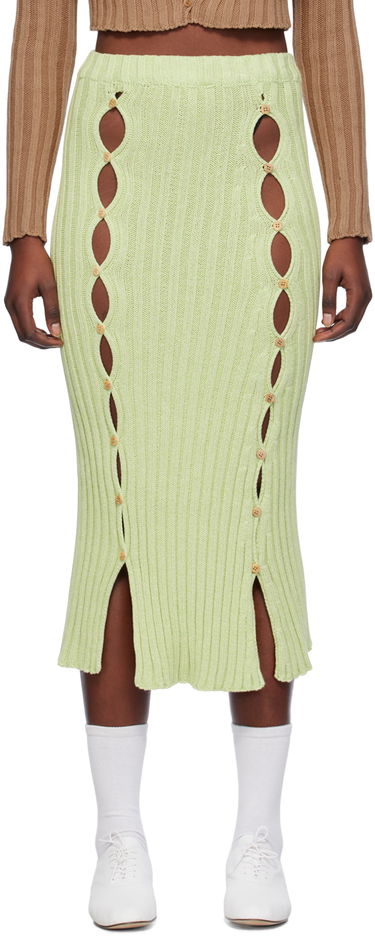 Sukňa Baserange Baserange Loulou Maxi Knit Skirt Zelené | SKLOU-CO-SP24, 0