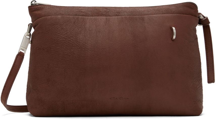 Taška cez rameno Rick Owens Rick Owens Porterville Adri Leather Shoulder Bag Hnedá | RA02D0527 LBAPA, 0