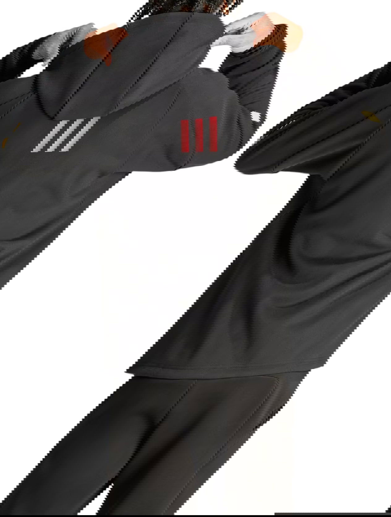 Mikina adidas Originals ATL ANTHM Black & Gold Training Hoodie Čierna | iq0730, 1