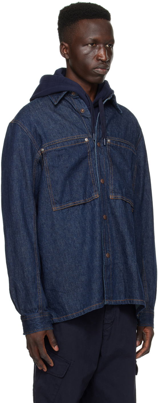 Košeľa Paul Smith PS Paul Smith Patch Pocket Denim Shirt Modrá | M2R-716Y-M21954-R, 1