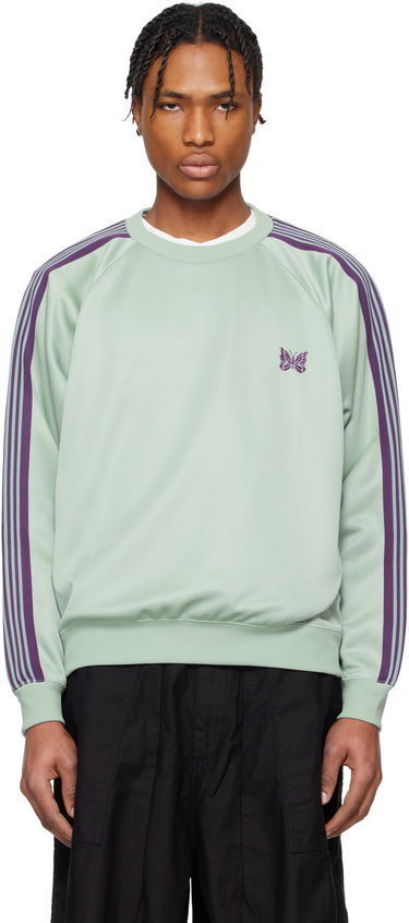 Mikina Needles Needles Track Crew Neck Sweatshirt Zelené | QV306, 0