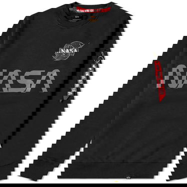 Sveter Alpha Industries NASA Reflective Crew Sweat Čierna | 178309-03, 0