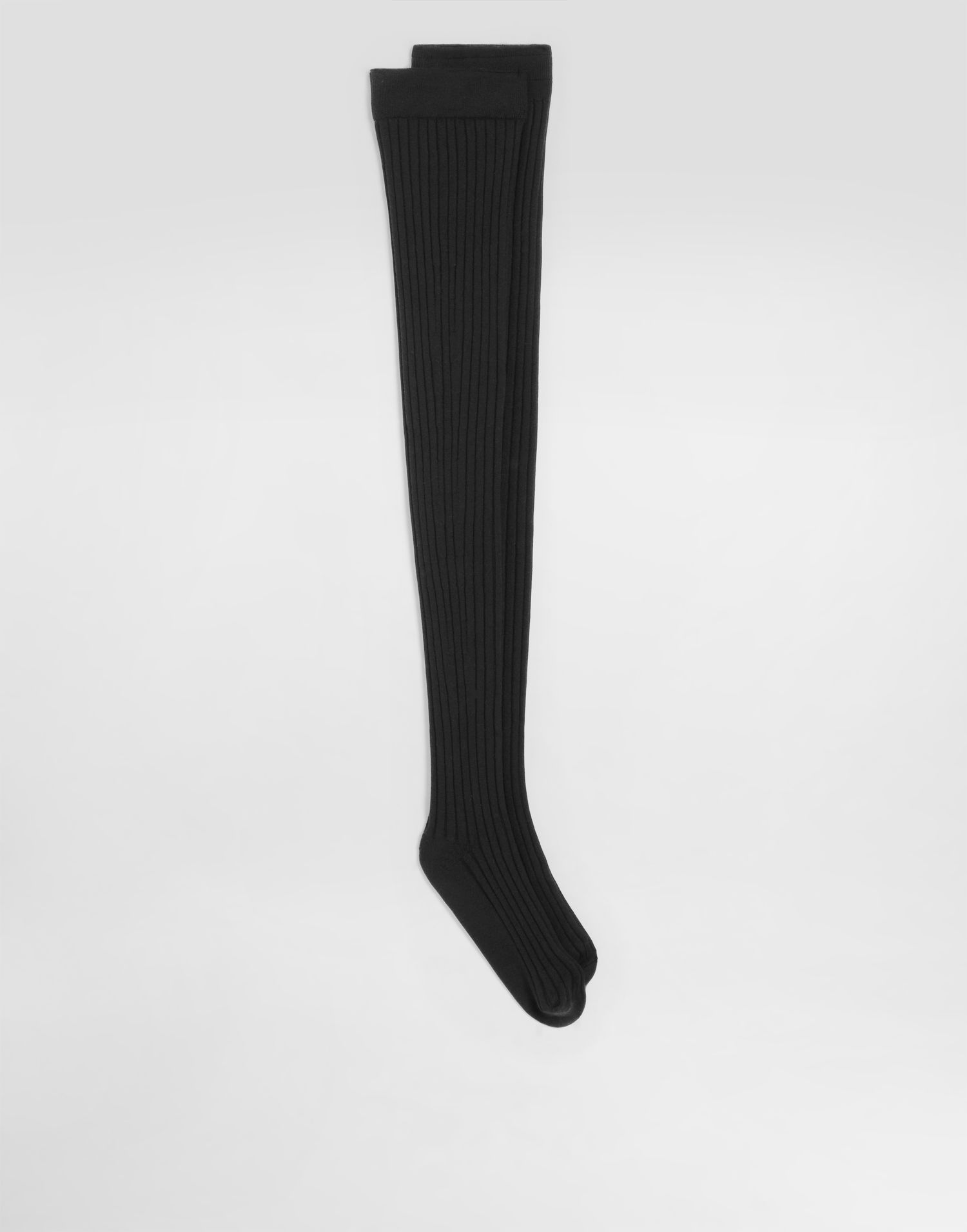 Ponožky Dolce & Gabbana Dolce & Gabbana Ribbed Stay-Up Socks Čierna | FXP17TJDVCZN0000, 0