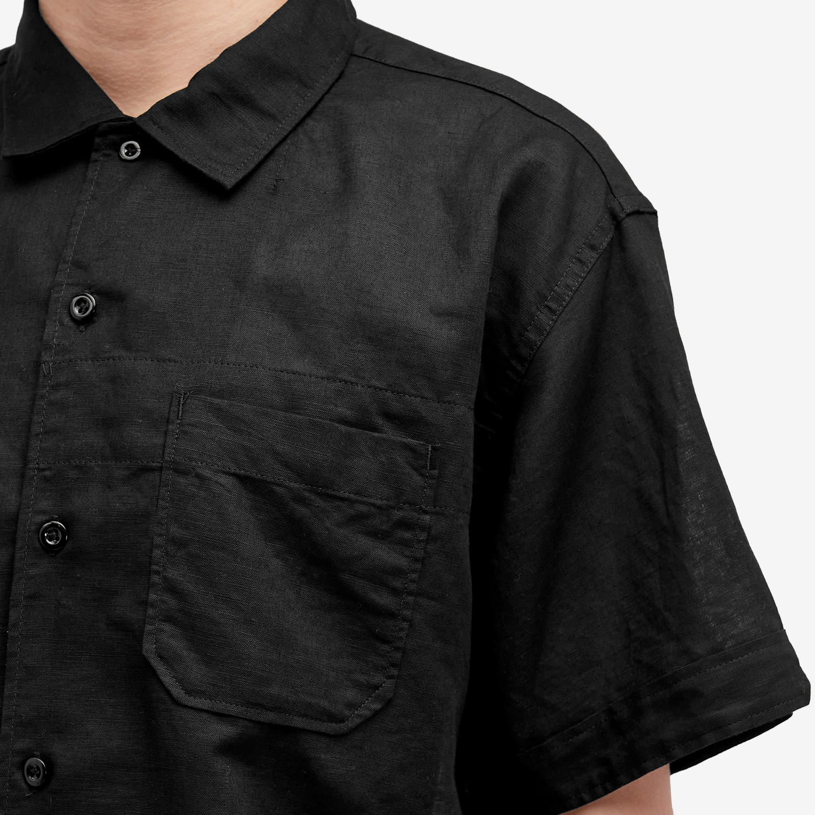 Engineered Garments Camp Shirt Handkerchief Linen, Size Large