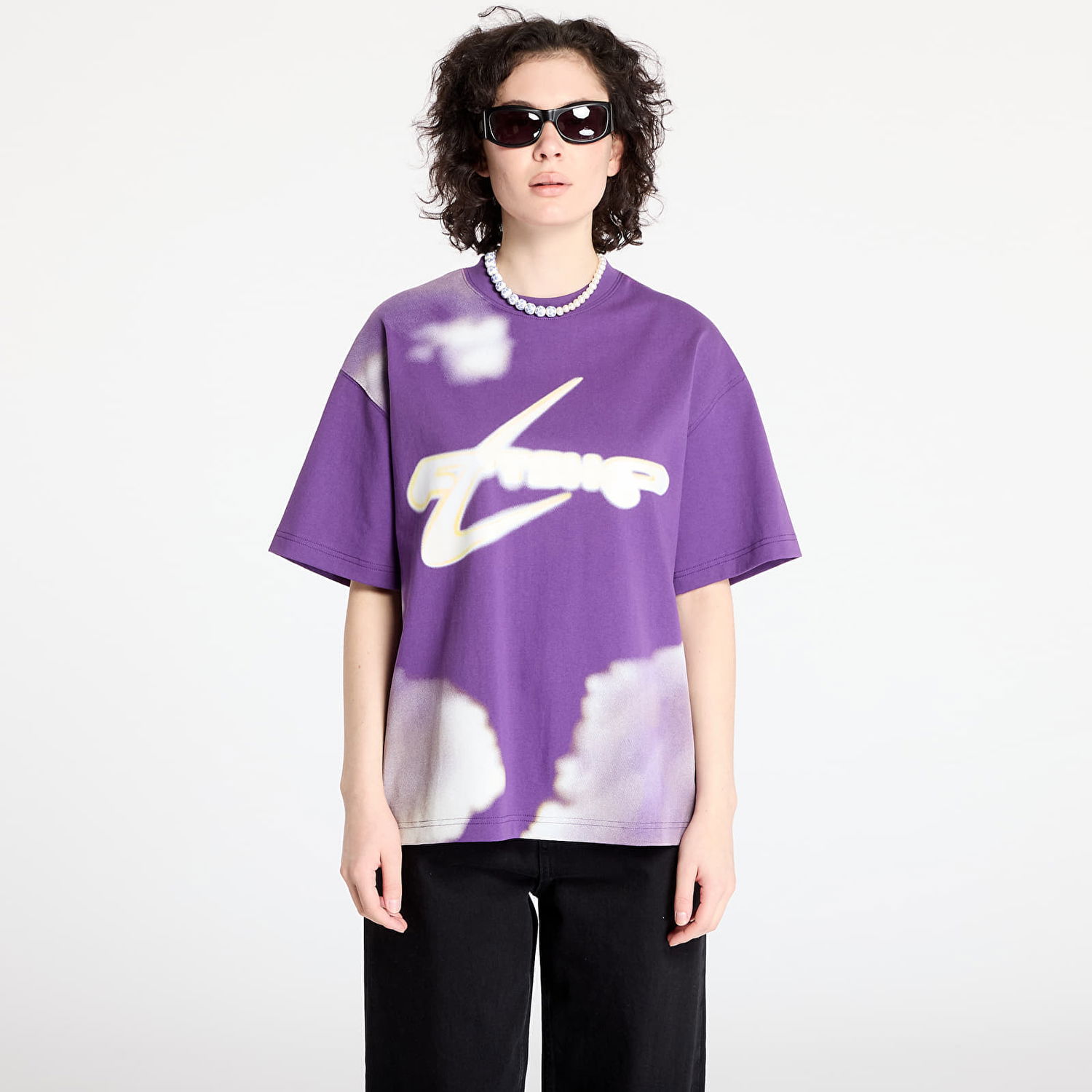 Tričko Footshop Walking Art By FTSHP T-Shirt Purple Clouds Fialová | FTSHP_400, 0
