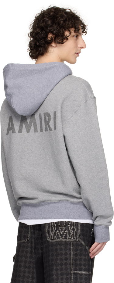 Mikina AMIRI AMIRI Stencil Oversized Hoodie Šedá | AMJYHD1121, 2
