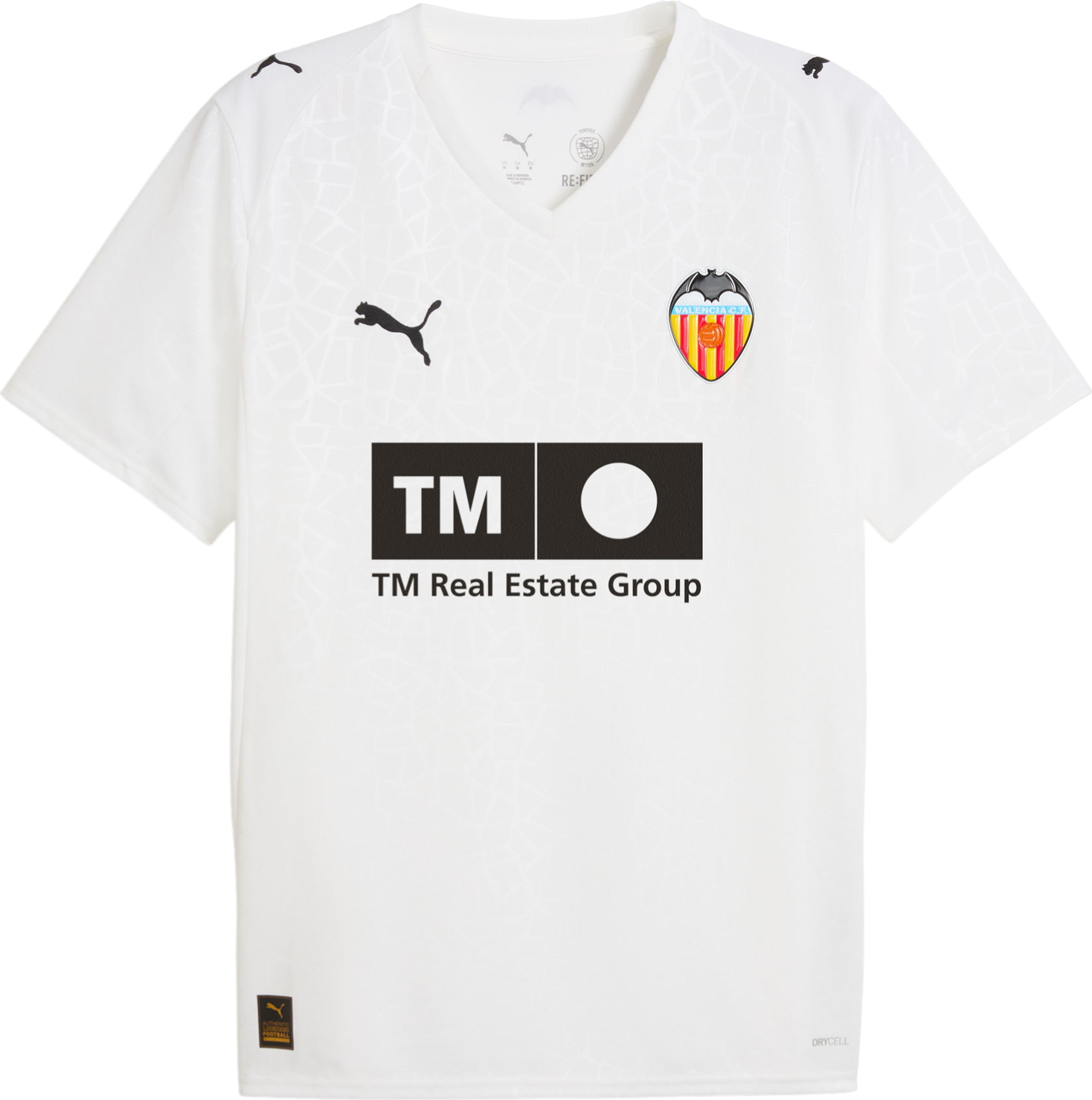 Dres Puma FC Valencia Home Replica Jersey 2025/26 by Puma Biela | 948957-01, 0