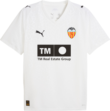 Dres Puma FC Valencia Home Replica Jersey 2025/26 by Puma Biela | 948957-01, 0
