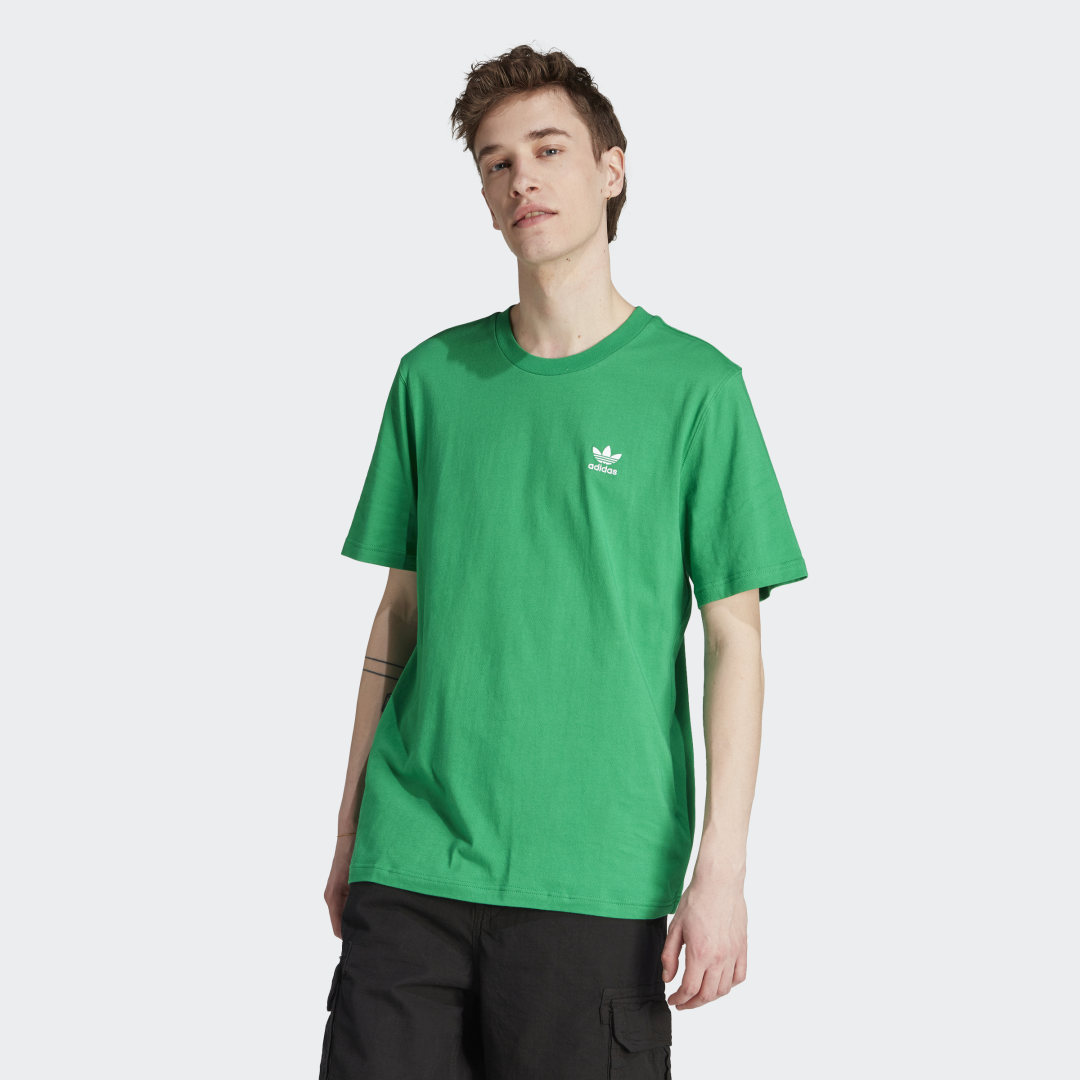 Tričko adidas Originals Trefoil Essentials Tee Zelené | IL2517, 1