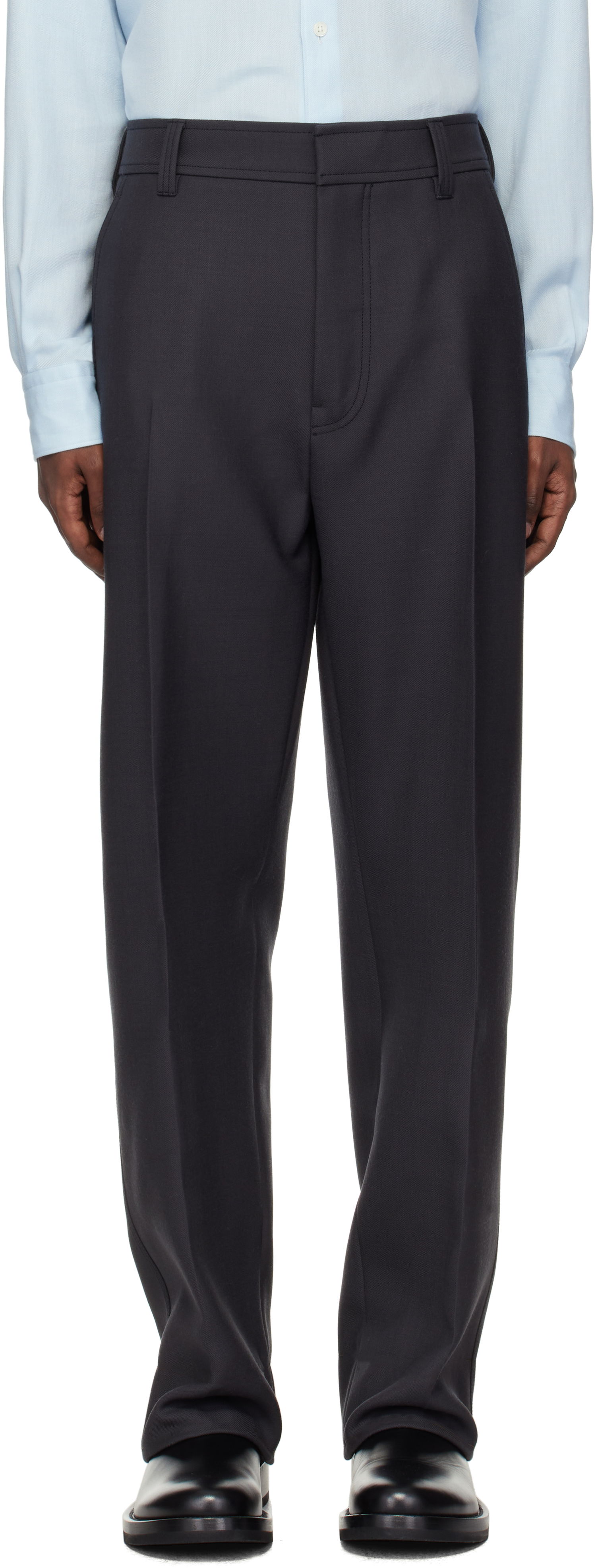Nohavice ZEGNA Wool Trousers Šedá | 887014A8738DH2, 0