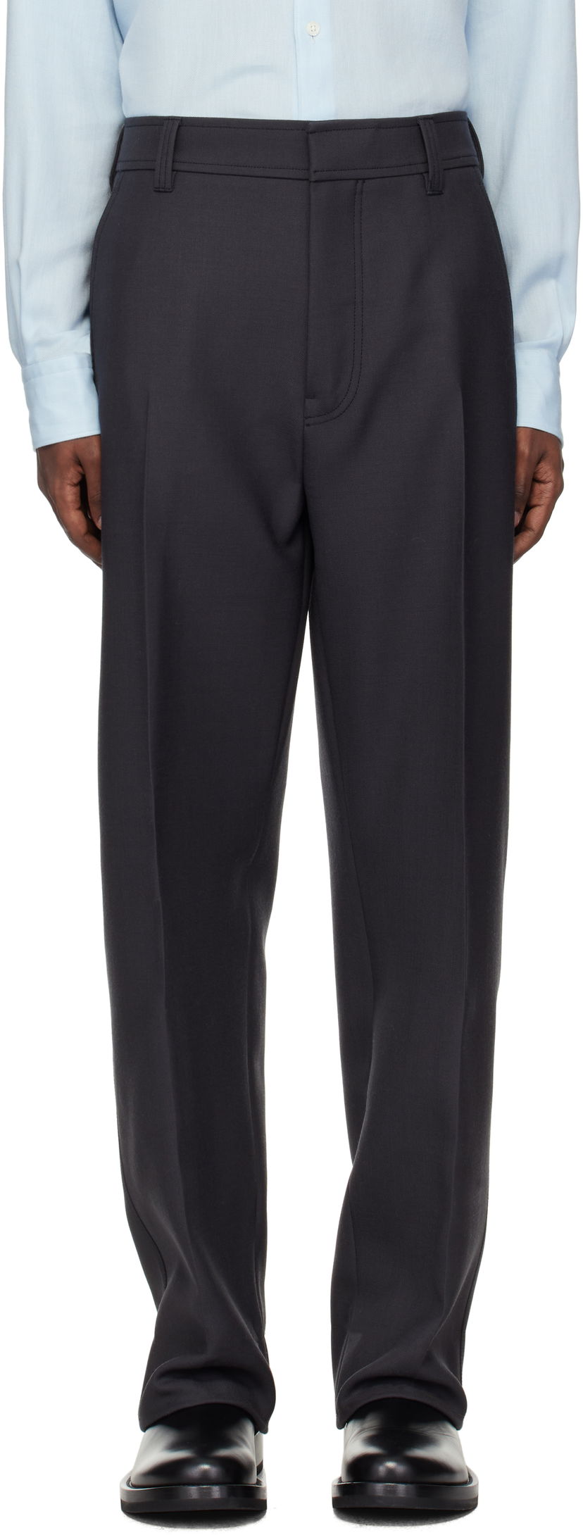 Nohavice ZEGNA Wool Trousers Šedá | 887014A8738DH2