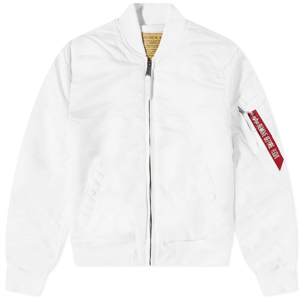 Bomber bunda Alpha Industries MA-1 VF 59 Flight Jacket Biela | 191118-09, 0