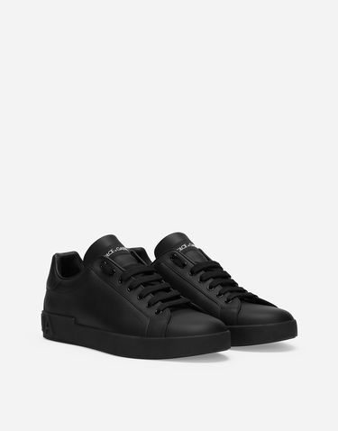 Tenisky a topánky Dolce & Gabbana Calfskin Portofino Čierna | CS1772A106580999, 1