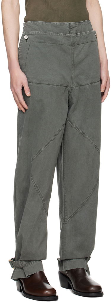 Nohavice Dion Lee Shell Trousers Šedá | C2175PS24, 1