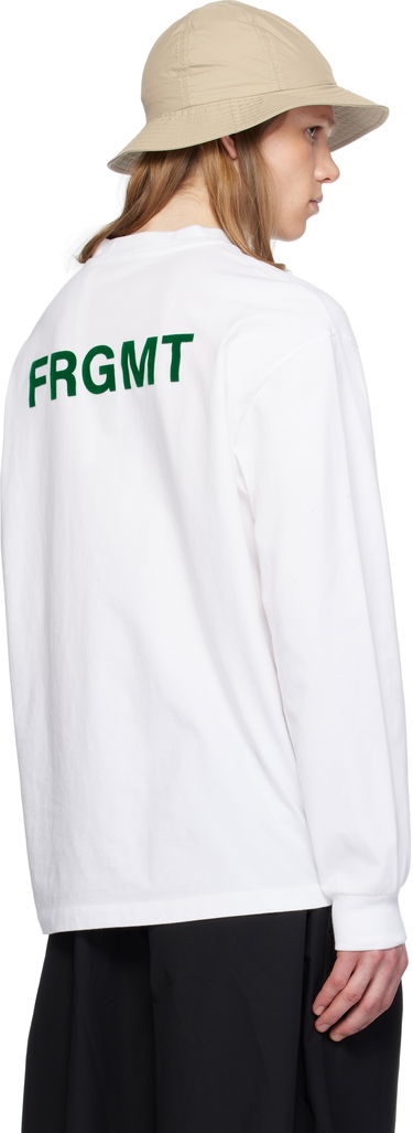 Sveter Moncler Moncler Genius x FRGMT Hiroshi Fujiwara Cartoon Logo Long Sleeve T-Shirt Biela | K109U8D00001M3265, 2