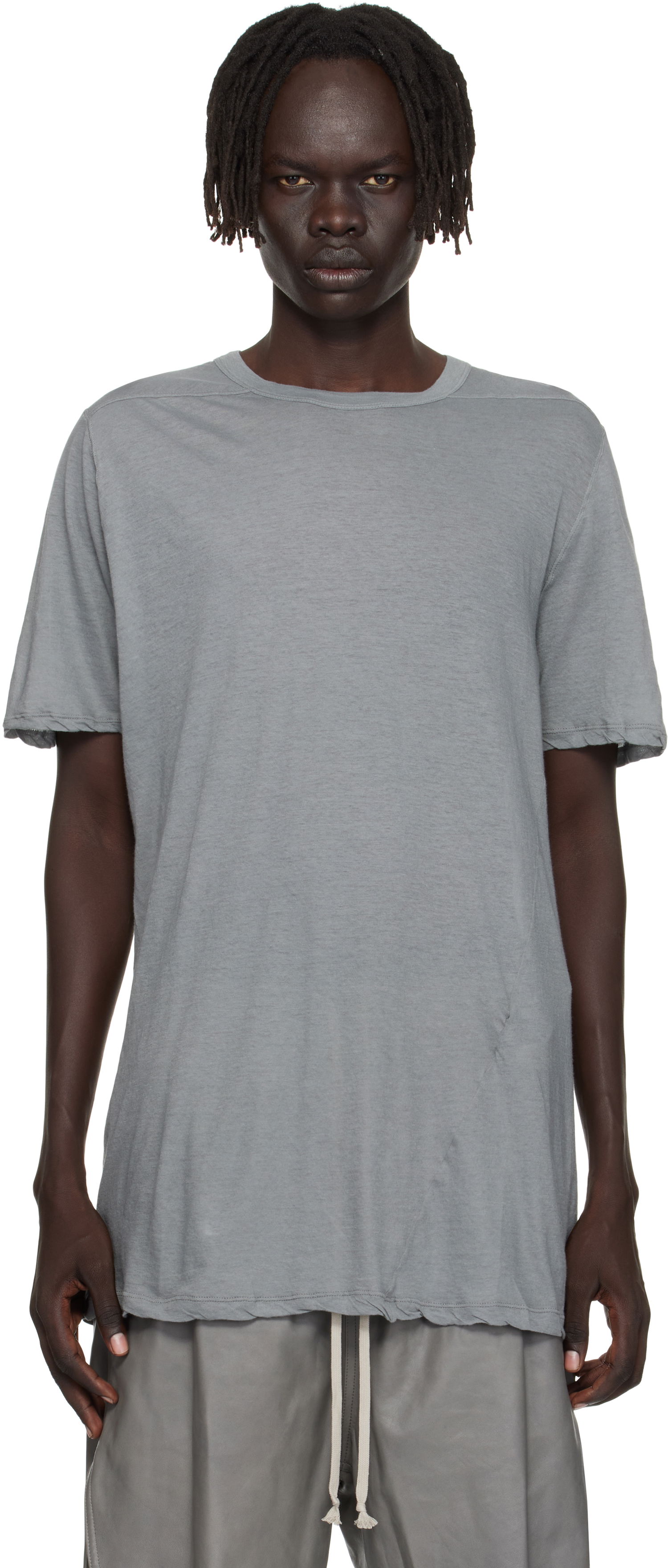 Tričko Rick Owens Rick Owens Concordians Level T-Shirt Šedá | RU02E1264 UC, 0