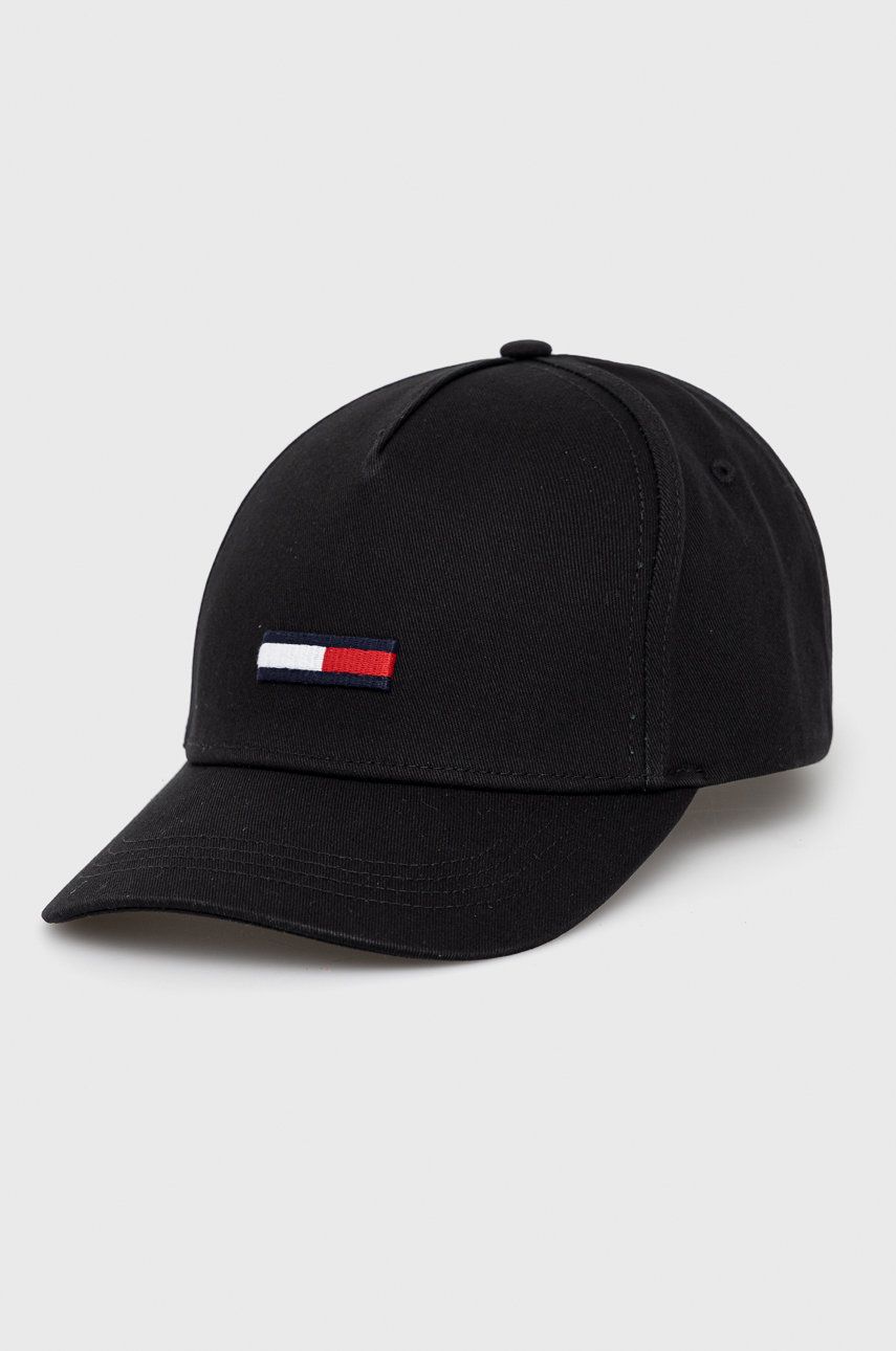 Šiltovka Tommy Hilfiger Black Baseball Cap Čierna | AU0AU00843.NOS, 0