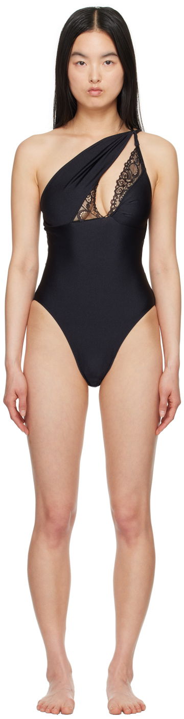 Asymmetric One-Piece Swimsuit