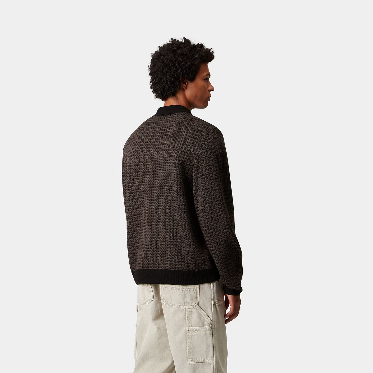 Polo tričko Carhartt WIP L/S Lowis Polo Houndstooth Rôznofarebný | I035395_10, 1