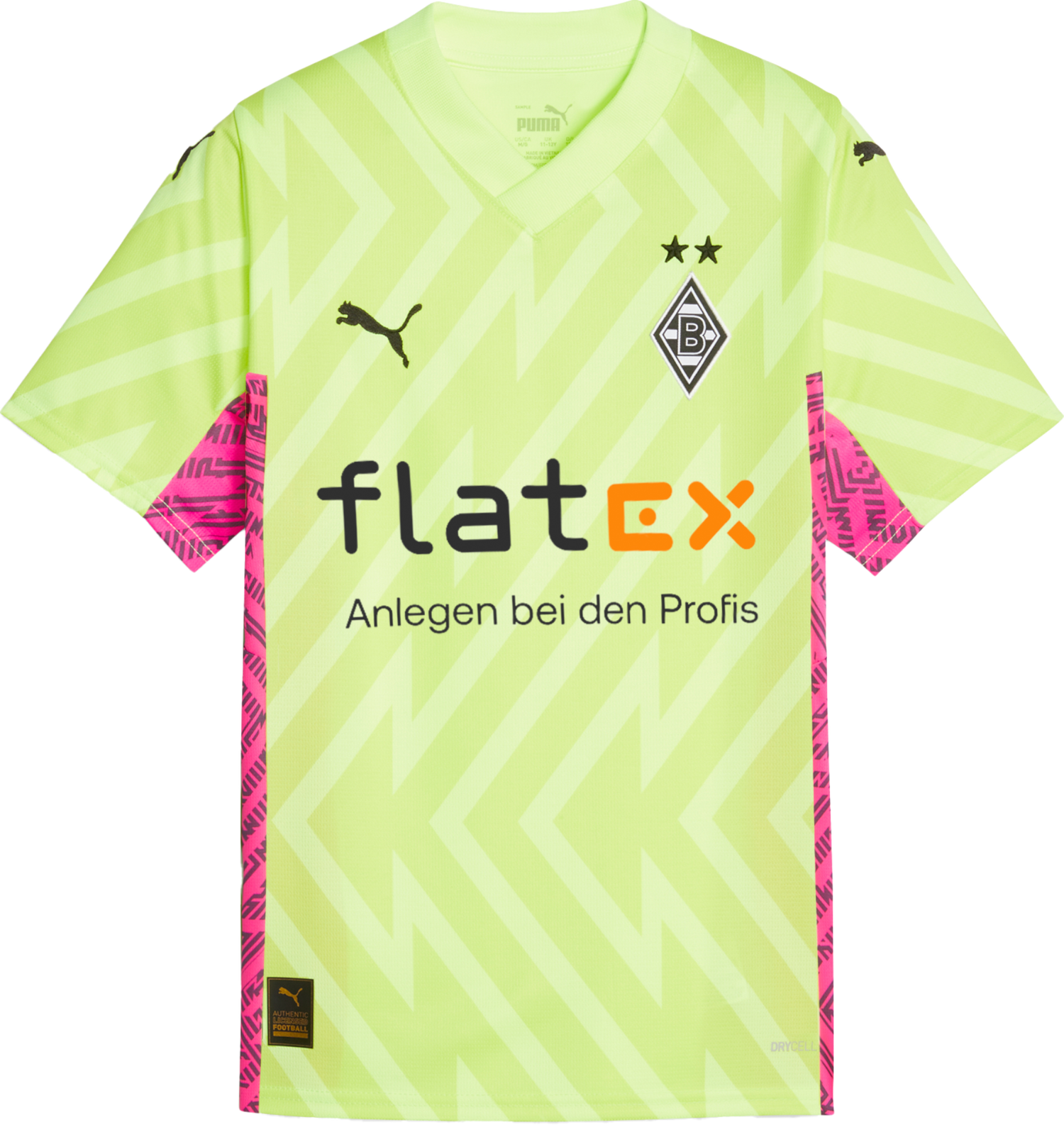 Dres Puma BMG GK Jersey Replica SS with Sponsor 2023/24 Žltá | 931869-005, 0