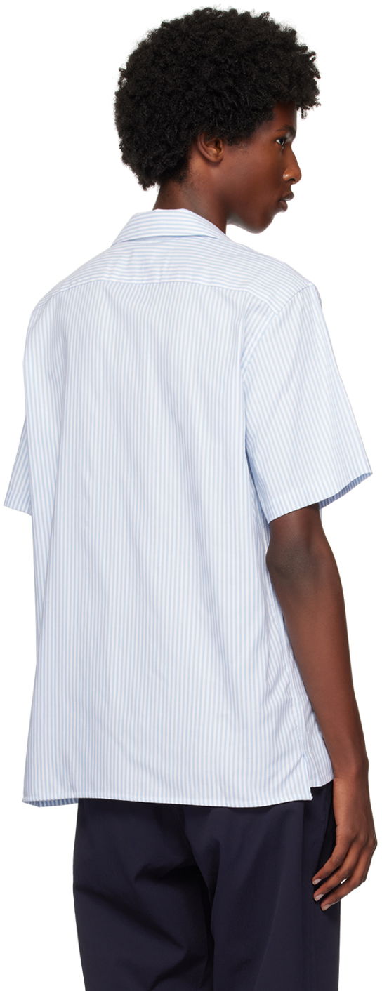 PS Paul Smith Striped Flowers Appliquéd Shirt