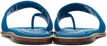 Starostlivosť o obuv Manolo Blahnik Manolo Blahnik Tibo Suede Toe-Ring Sandals Modrá | 423-1670, 1