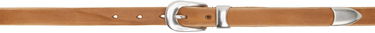 Opasok OUR LEGACY Our Legacy 2 CM Leather Belt Hnedá | A2258CDD, 0
