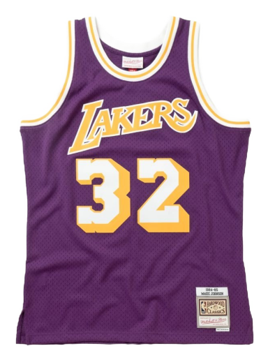 Dres Mitchell & Ness NBA Swingman Jersey Los Angeles Lakers Magic Johnson Fialová | SMJYGS18176-LALPURP84EJH