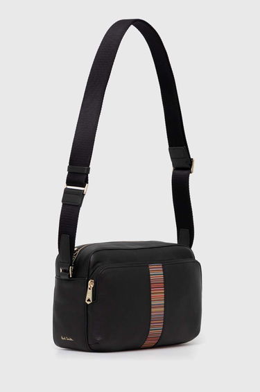 Taška cez rameno Paul Smith Paul Smith Leather Crossbody Bag Čierna | M1A.6796.BMULTI, 1
