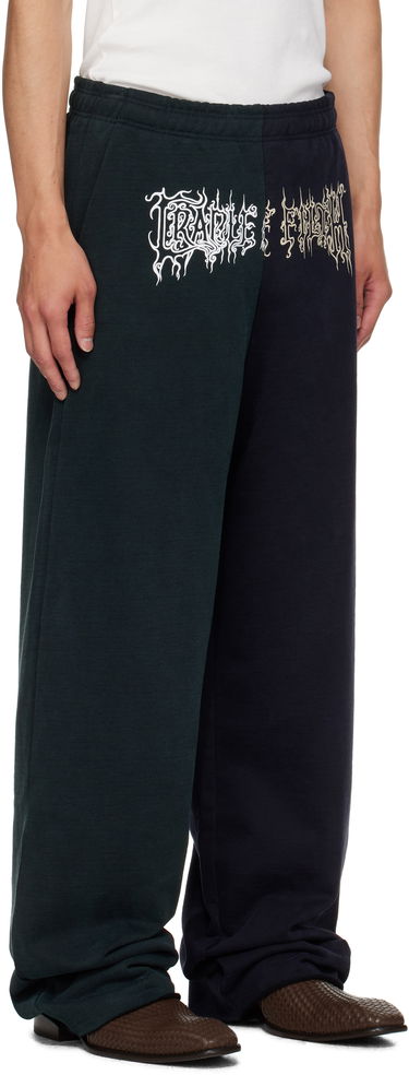 Tepláky VETEMENTS Vetements Cradle of Filth Cut-Up Baggy Sweatpants Navy | UCF76SP850EN, 1